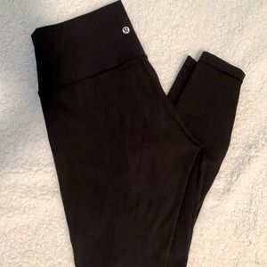 Black, Lululemmon Wunder Under HR Tight 28”
